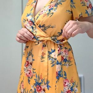 Yellow Floral Dress